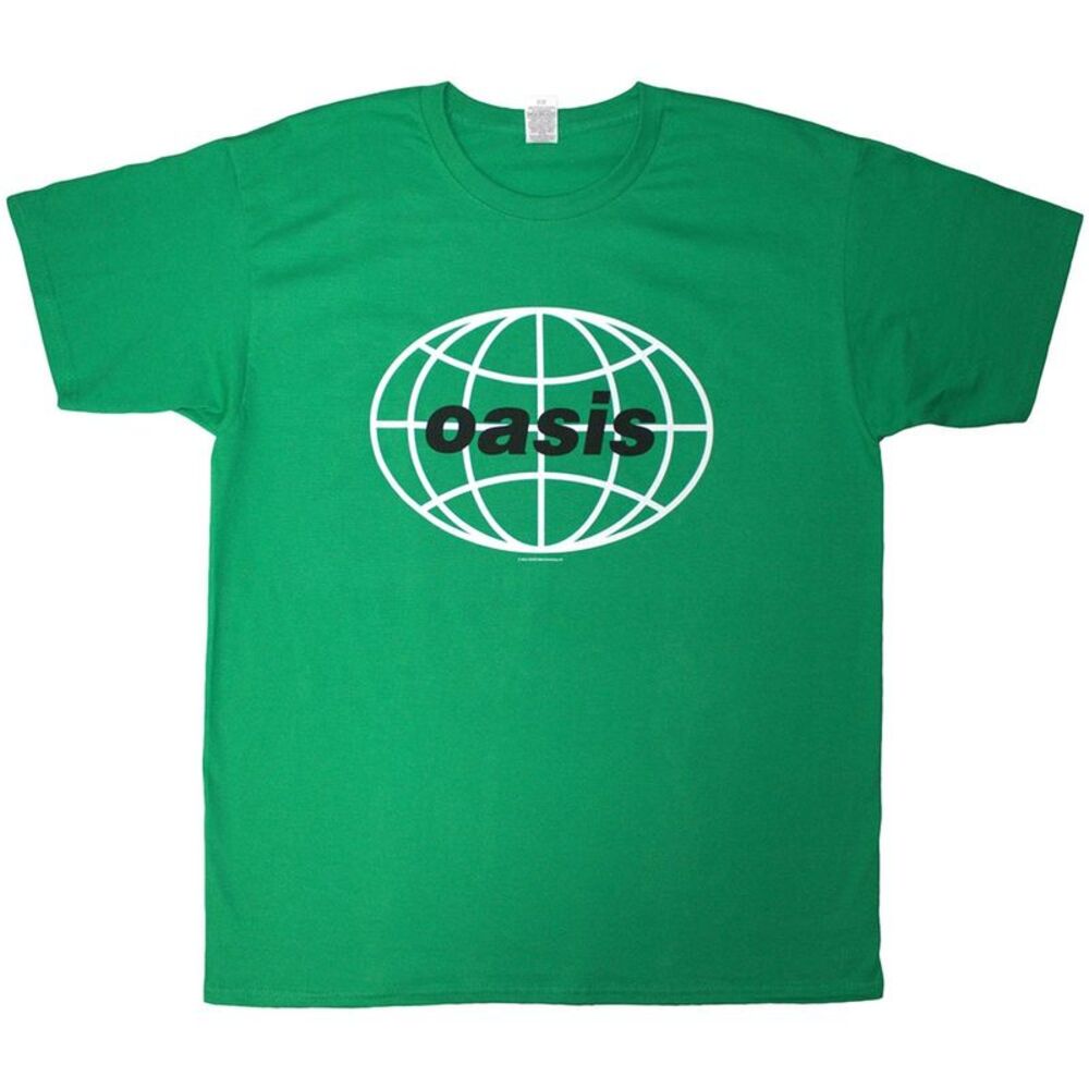 Oasis Unisex Adult 1998 World Tour - Mexico City T-Shirt / Green